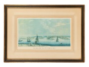 Four assorted framed prints including one antique, 19th and 20th century, the largest 78 x 98cm overall.