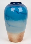 KYM FAEHSE "Galahs" limited edition pottery vase, signed "Galahs, Designed & Painted By Kym Faehse In Australia, Limited Edition Vase No.4", ​​​​​​​note: Faehse worked with Monkeys Of Melbourne. 42cm high. - 2