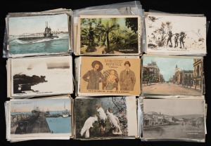 POSTCARDS, an unsorted accumulation of mostly Australian and New Zealand themes including Aboriginal, Maori, real photo, advertising, etc, (qty).