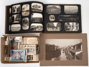 GEORGE HUNT - ARCHIVE: A fascinating photo album from the 1920s and 1930s documenting Hunt's travels from Australia and times stationed in Bougainville (where he was a Government District Officer) and then on to Shanghai, documenting the day to day life o