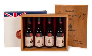 WYNDHAM ESTATE "Prime Ministers Port" (series 5), MENZIES, HOLT, McEWEN and GORTON, (4 bottles) in original crate and packaging