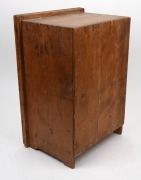 An antique Australian red pine single door cabinet, interior fitted with eighteen graduated drawers, 19th/20th century, ​​​​​​​50cm high, 34cm wide, 26cm deep. - 3