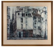 Four assorted framed posters and prints, the largest 86 x 60cm overall.