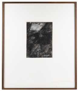 RUDOLF (RUDI) GOPAS (Europe, New Zealand, 1913-1982), Amen USA-USSR, 1978, carbon print, ball point and black crayon, bearing Govett-Brewster Art Gallery, New Zealand retrospective exhibition label verso, 28 x 20cm, 68 x 58cm overall.