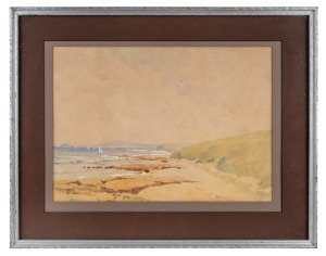 LESLIE H. BEER (1882-1937), Barwon Heads, watercolour, signed and titled lower right, 24 x 34cm, 37 x 47cm overall.