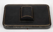 WILLIAM DRUMMOND & Co. of MELBOURNE antique English sterling silver napkin ring, fork and spoon set, housed in original plush fitted retailer's box, early 20th century, the box 20cm wide, 98 grams silver weight. - 2