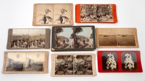 STEREOVIEW CARDS: An interesting selection of mostly Australian examples including Sydney, Tasmanian, The Victorian Contingent etc., (25 items).