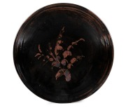HAROLD HUGHAN large pottery charger, impressed Glen Iris monogram mark to base, 45.5cm diameter.