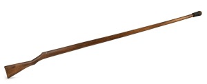 A WW2 Japanese practice rifle, branded with maker's mark, ​​​​​​​167cm long.