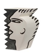 JENNY ORCHARD hand-painted pottery vase, signed "Jenny Orchard", 29cm high. - 2