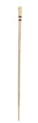 An antique turned whalebone walking stick with baleen spacers and whale tooth handle, unusual dwarf size, 19th century, 64.5cm high.