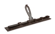 Convict cell door bolt, 19th century, ​​​​​​​56cm wide.