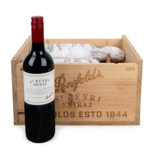 PENFOLDS "St Henri" shiraz, 2011 vintage, six bottles in original crate.