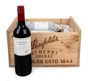 PENFOLDS "St Henri" shiraz, 2012 vintage, six bottles in original crate.