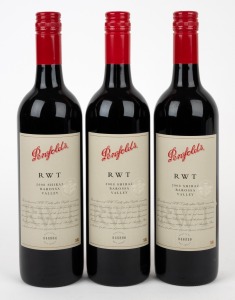 PENFOLDS "R.W.T.", shiraz, 2008 vintage, 750ml, three bottles.