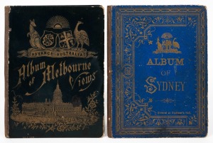 Two leporello print albums, circa 1880: "Album of Melbourne Views" and "Album of Sydney", (2).
