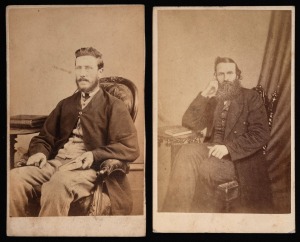 [SOUTH AUSTRALIAN INTEREST] Circa 1870s cartes-de-visite albumen paper portraits by Adelaide photographers, P.J. Marchant, and B. Goode. (2).