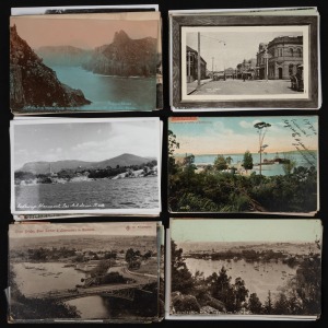 TASMANIA: A group of early 1900s postcards (mostly RPs), from publishers such as P.P.C. Co., Spurling & Son, Clarke & Co., Ash Bester, and Walch & Sons, featuring views of Launceston, Burnie, Devonport, Port Arthur, Penguin, Queenstown, Deloraine, Ross, S