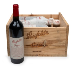 PENFOLDS Bin 95 Grange Hermitage, 2005 vintage, six bottles in original crate.