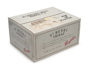 PENFOLDS "St Henri" shiraz, 2009 vintage, six bottles in original box.