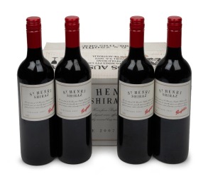 PENFOLDS "St Henri" shiraz, 2007 vintage, 750ml, four bottles.