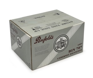 PENFOLDS Bin 707, cabernet sauvignon, 1997 vintage, six bottles in original box.