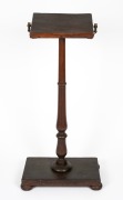 A rare Colonial Australian cedar lectern with turned column and platform base, early to mid 19th century. Note: Has been electrified at a later date. 117cm high. - 2