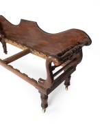 An antique Australian cedar miner's couch, circa 1860, ​​​​​​​210cm across the arms. - 3