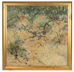JENNI MITCHELL (1955 - ), Koorong Flood, S.A., oil on canvas, signed lower left "Jenni Mitchell", 75 x 75cm, 86 x 86cm overall.