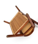 CAFE AUSTRALIA important blackwood dining chair designed by WALTER BURLEY GRIFFIN & MARION MAHONY GRIFFIN, manufactured by HARRY GOLDMAN of Melbourne, circa 1916. Note: Top rail, bottom shelf replaced and inside seat support professionally replaced, origi - 10