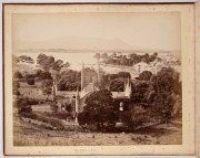 PHOTOGRAPHS OF TASMANIA by J.W. BEATTIE housed in an attractive album with gilt title to the cover, containing 23 albumen prints affixed to pages with hand-written notations and printed captions, images mainly 21 x 26.5 cm. - 5