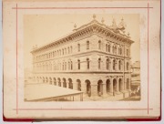 ROYAL PHOTOGRAPHIC ALBUM OF AUSTRALIA, "Lawrence Frost&rsquo;s Compendium Of His Views Of Australia, The City Views", circa 1879. An attractive half-morroco album in brown cloth boards with embossed gilt lettering and pictorial fern decoration, housing 25 album - 3
