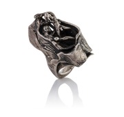 ALBERT STEEN vintage Australian silver designer ring, engraved "Albert Steen 6/71", ​​​​​​​23.6 grams.