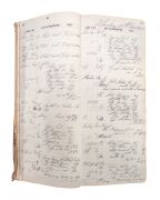 Pharmaceutical prescription ledgers, mainly 1905 - 1912 and one later; all with leather-reinforced spines and with extensive hand-written entries. (7 volumes). A fascinating insight into the everyday comings and goings, prescriptions etc. Inspection will - 4