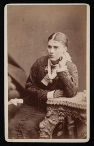 [TASMANIAN INTEREST] A circa 1878 carte-de-visite featuring Elizabeth Rachel (Day) Nevin (1847-1914), wife of Thomas Nevin, produced by W. Burrows & Co. (Launceston).