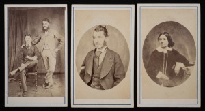 [TASMANIAN INTEREST] Group of cartes-de-visite by Samuel Clifford (Launceston), one featuring two of Charles Headlam's sons (John and a bearded Anthony). (3 items)
