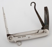 Presentation sterling silver pocket knife, issued to commemorate the Royal Tour of the Empire aboard H.M.S. Ophir in 1901, gifted by Baron Wenlock (then recently appointed Governor of Western Australia), with engraving "From W. - H.M.S. Ophir - March 16-N - 2