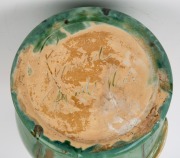 REMUED stunning exhibition quality green glazed pottery vase with applied swordfish decoration. This piece is unrecorded and possibly unique. Incised "Remued, Hand Made", an imposing 36cm high. - 5