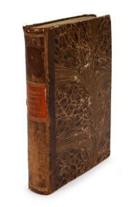 G.A. WIMMER. "Neuestes Gem&auml;lde von Australien..." [The latest art from Australia], [Vienna : Rudolph Sammer, 1st ed. 1834], 412pp + six copper plate engravings featuring Tonga-Tabu, Sydney, Hobart Town, New Ireland, Children's graves in the Solomon Island