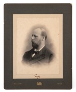Signed presentation portrait of Lord Hallam Tennyson (1852-1928), taken during his term as Governor of South Australia; Hammer & Co., Adelaide, c. 1890, 30 x 24cm overall.