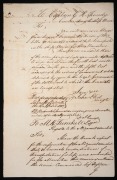 An East India Company hand-written directive dated 21 April 1817, addressed to Captain G. H. Tweedy, Commanding the ship "Union". Tweedy is instructed to transport 32 convicts to Mauritius "under the sentence of Transportation for life". In an unusual P.S