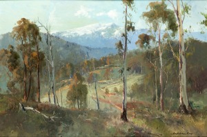 WYKEHAM PERRY (1936-2021), "Mt Buller", oil on board, signed lower right, attractively framed, 69 x 94cm overall.