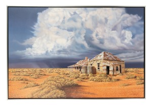 DREW GREGORY (1947 - ), (the coming storm), oil on canvas, signed lower right "Drew Gregory '09", 102 x 153cm, 105 x 156cm overall.