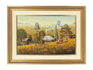 EDWARD SPESSOT (1937 - ), Blue Spruce, oil on board, signed lower right "Spessot", 60 x 90cm, 90 x 120cm overall.