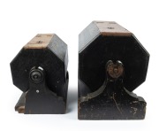 JUROR SELECTION BOXES two antique timber examples with painted finish, titled "MILDURA Common Jurors In Reserve" and "MILDURA Special Jurors In Reserve", 19th/20th century, (2 items), the larger 39cm high, 50cm wide, 30cm deep. - 2