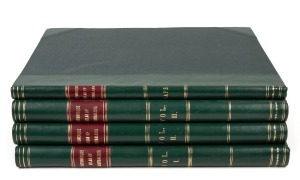 PICTURESQUE ATLAS OF AUSTRALASIA four vol. elephant folio, attractively rebound in green half morocco