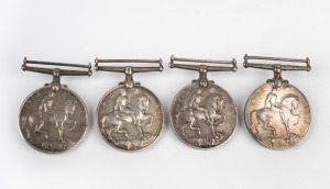 WWI group of four service medals to A.I.F. soldiers.