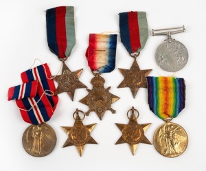WW2 group of eight assorted service medals.