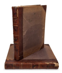 "PICTURESQUE ATLAS OF AUSTRALASIA" edited by Hon. Andrew Garran, 2 vol. brown morocco, in fair condition only with numerous chips to boards, loose maps and pages etc.