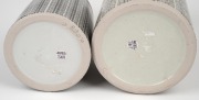 GARRY BISH two Australian ceramic vases; together with a Headspace exhibition brochure, both bearing impressed marks "G.B.", one example additionally signed "Bish, '10", 20cm and 13cm high. - 2